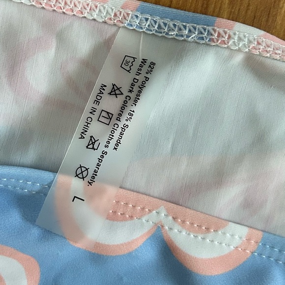 2 piece NWOT & bottom sheer cover up SIZE L - Picture 2 of 2